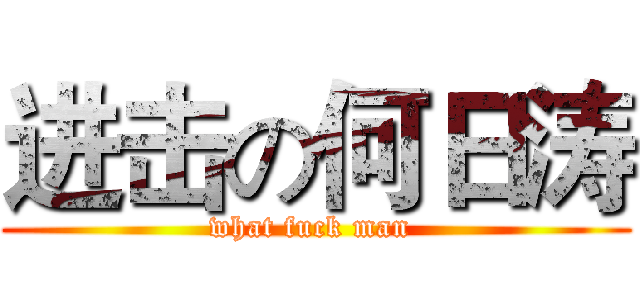 进击の何日涛 (what fuck man )