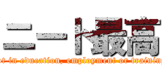 ニート最高 (not in education, employment or training)
