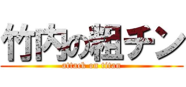 竹内の粗チン (attack on titan)