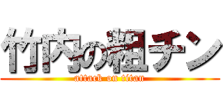 竹内の粗チン (attack on titan)
