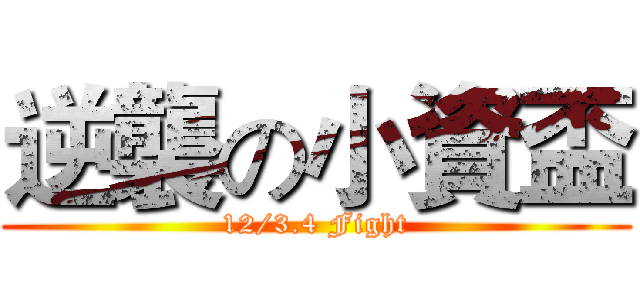 逆襲の小資盃 (12/3.4 Fight)