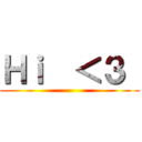 Ｈｉ  ＜３  ()