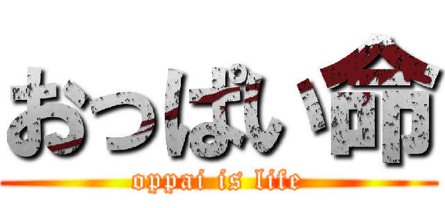 おっぱい命 (oppai is life)