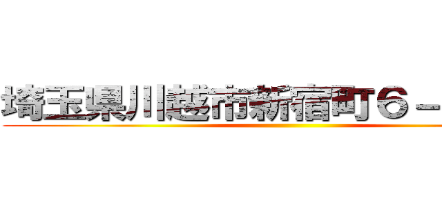 埼玉県川越市新宿町６－２－３３ ()