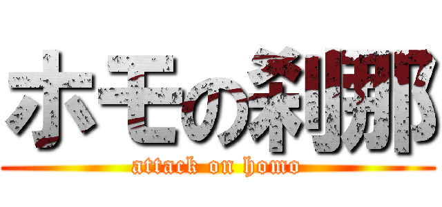 ホモの刹那 (attack on homo)