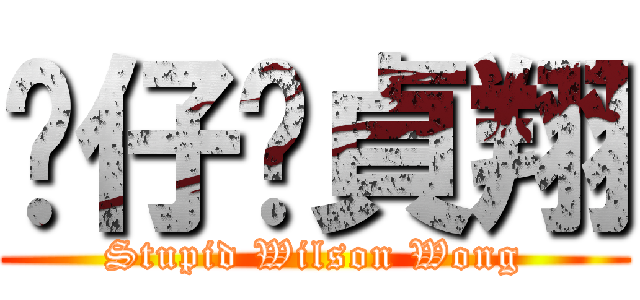 傻仔黃貞翔 (Stupid Wilson Wong)