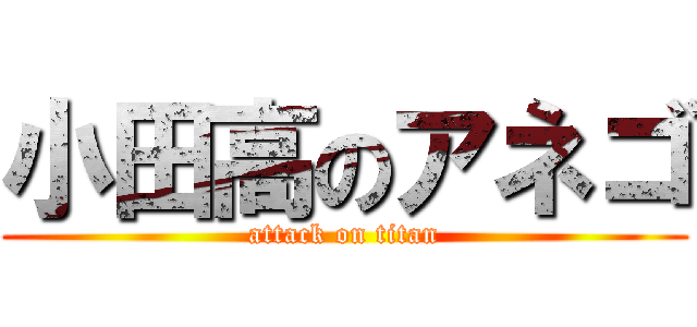 小田高のアネゴ (attack on titan)
