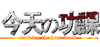今天の功課 (facking the homework)