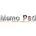 Ｍｅｍｏ Ｐａｄ (attack on titan)