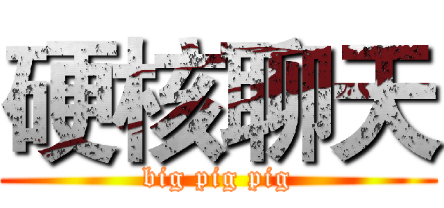 硬核聊天 (big pig pig)