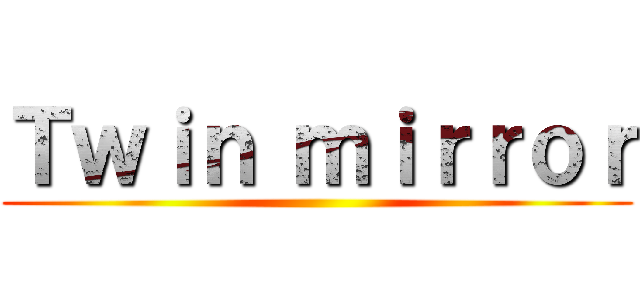 Ｔｗｉｎ ｍｉｒｒｏｒ ()