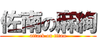 佐南の麻絢 (attack on titan)
