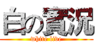 白の實況 (white live)