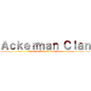 Ａｃｋｅｒｍａｎ Ｃｌａｎ (Attack on Titan Tribute Game)