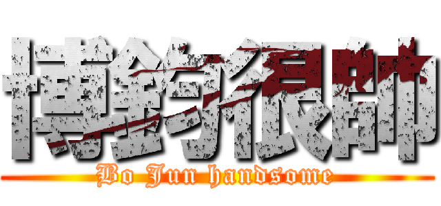 博鈞很帥 (Bo Jun handsome)