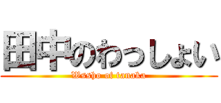 田中のわっしょい (Wssho of tanaka)