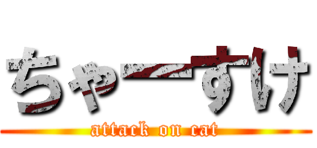 ちゃーすけ (attack on cat)