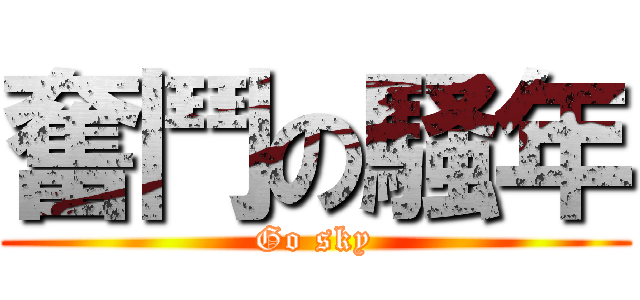 奮鬥の騒年 (Go sky)