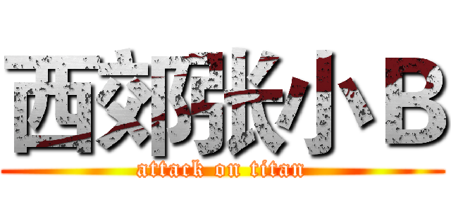 西郊张小Ｂ (attack on titan)