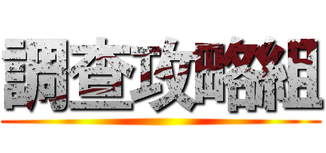 調查攻略組 ( )