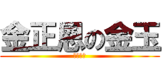 金正恩の金玉 (マジ汚い)