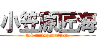 小笠原匠海 (tak umiogasawara)