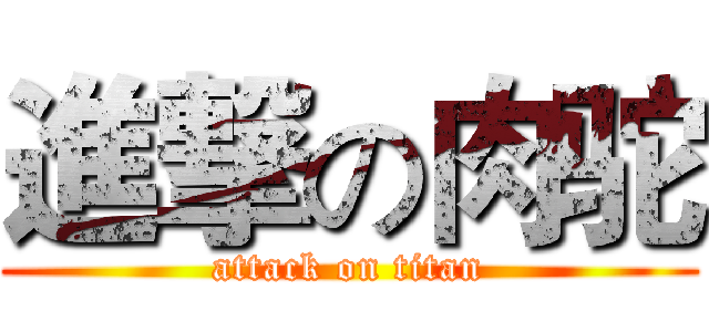 進撃の肉驼 (attack on titan)