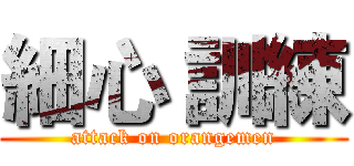 細心 訓練 (attack on orangemen)