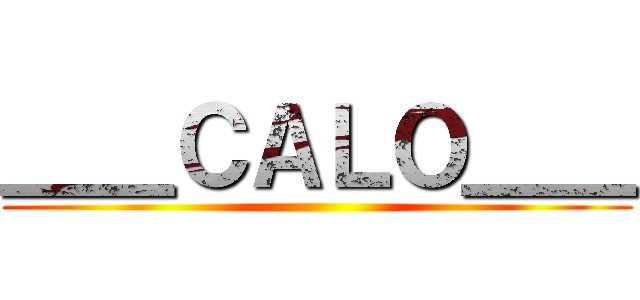 ＿＿ＣＡＬＯ＿＿ ()