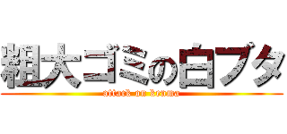 粗大ゴミの白ブタ (attack on kenma)