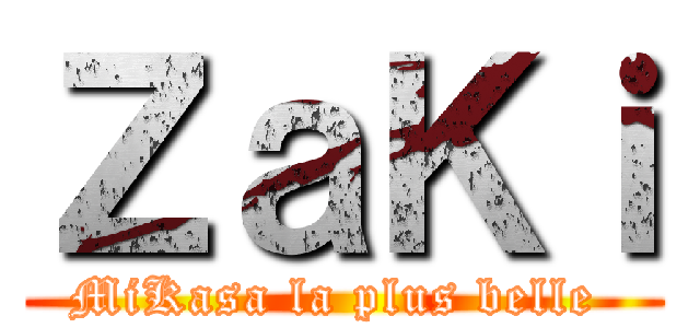 ＺａＫｉ (MiKasa la plus belle )
