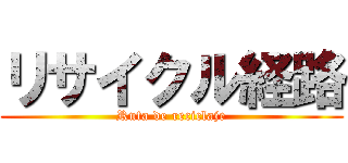 リサイクル経路 (Ruta de reciclaje)