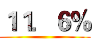 １１．６％ ()