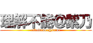 理解不能＠紫乃 (rikaifunou@saino)