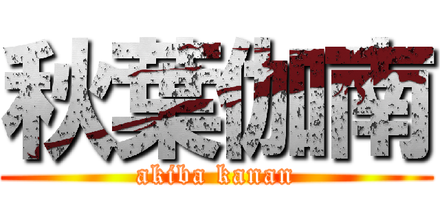 秋葉伽南 (akiba kanan)