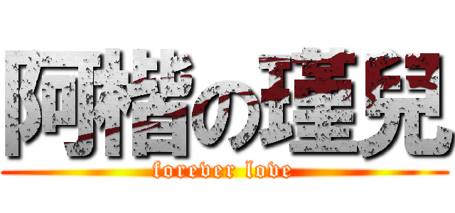 阿楷の瑾兒 (forever love)