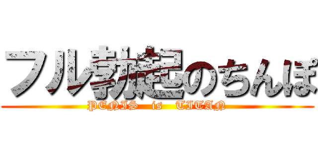 フル勃起のちんぽ (PENIS   is   TITAN)