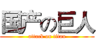 国产の巨人 (attack on titan)