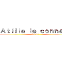 Ａｔｉｌｌａ ｌｅ ｃｏｎｎａｒｄ (C'est vrai )