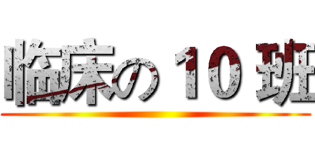 临床の１０ 班 ()