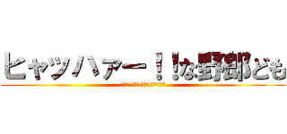 ヒャッハァー！！な野郎ども (モヒカンの世紀末マーケティング)