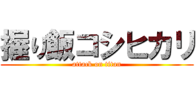 握り飯コシヒカリ (attack on titan)