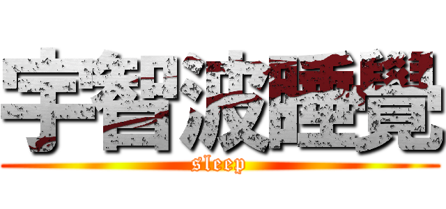 宇智波睡覺 (sleep)