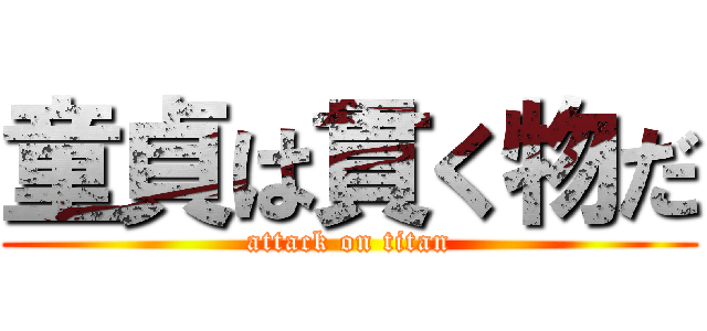童貞は貫く物だ (attack on titan)