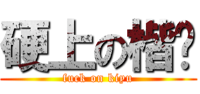 硬上の楷喻 (fuck on kiyu)