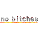 ｎｏ ｂｉｔｃｈｅｓ (attack on no bitches)