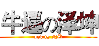 牛逼の泽坤 (yzk is NB)