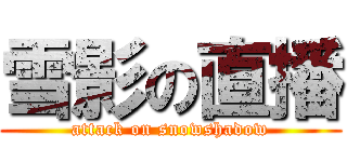 雪影の直播 (attack on snowshadow)