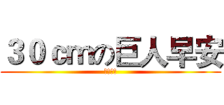 ３０ｃｍの巨人早安 (おはよう)