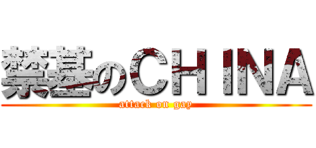 禁基のＣＨＩＮＡ (attack on gay)